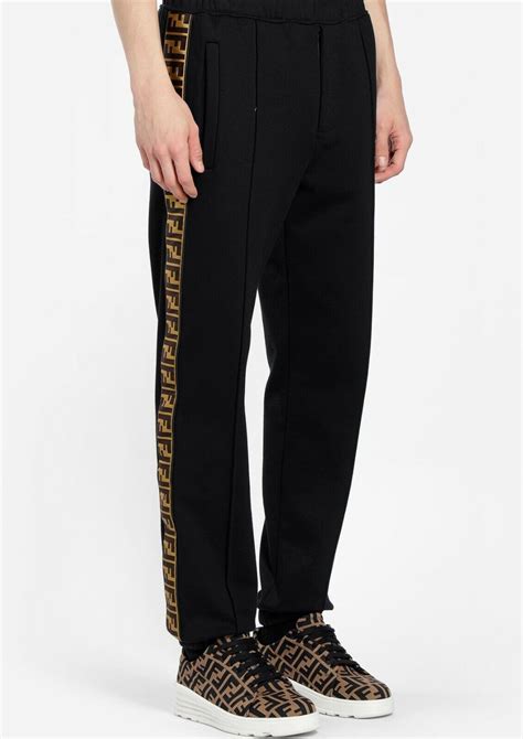 fendi track pants brown|men's Fendi pants.